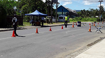 Police road block