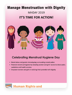 Manage Menstruation with Dignity - Brochure